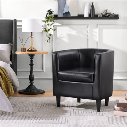 Barrel-shaped Chair Accent Arm Chair