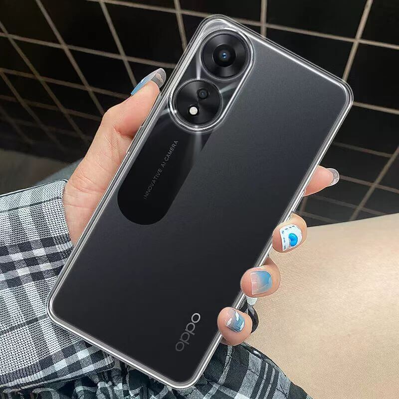 Ultra Thin Lightweight TPU Clear Compatible with OPPO A38 4G Case