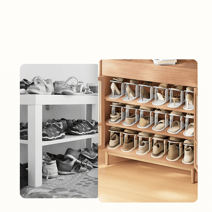 Mobie 2 Set Space Saving Shoe Rack Organizer with Adjustable Angle E24270