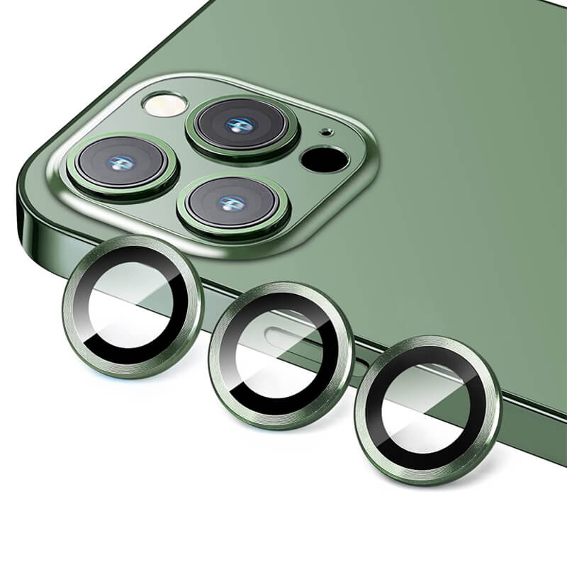9H Multicolor Tempered Glass Individual Lens Protector Compatible with iPhone 11 Pro