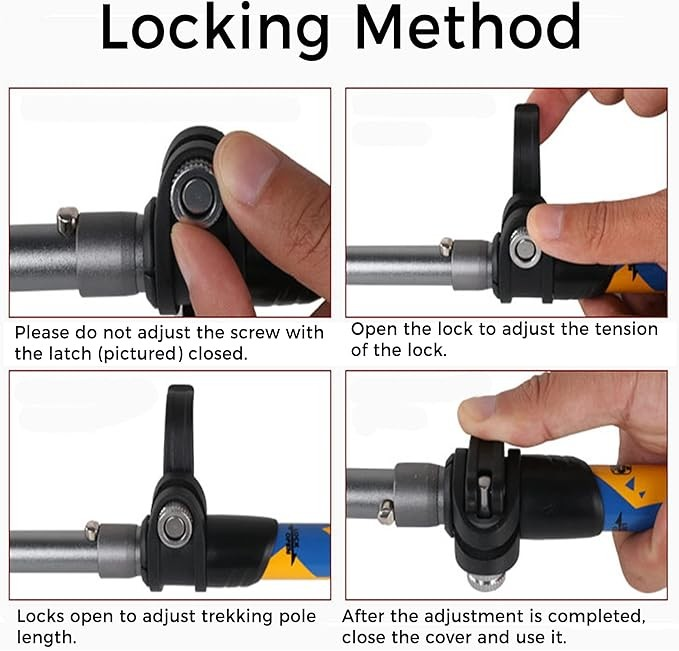 7075 Aluminium Trekking Poles with Quick Lock System LBDS4013