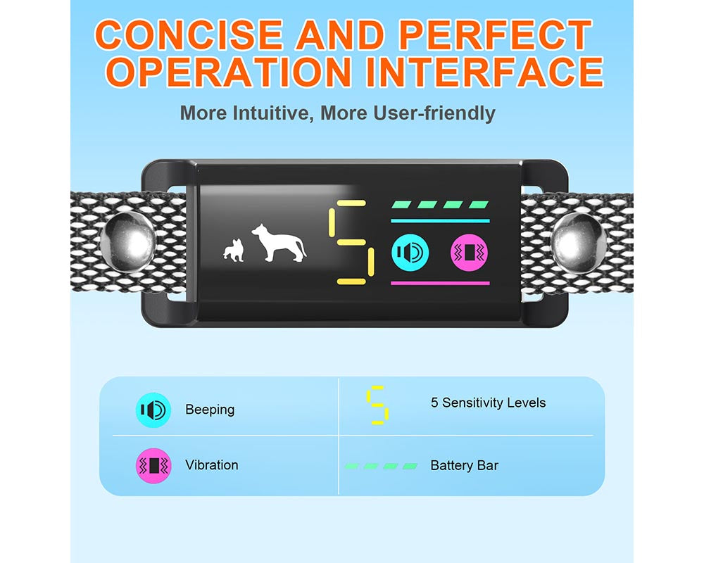 Smart No-Bark Dog Training Collar