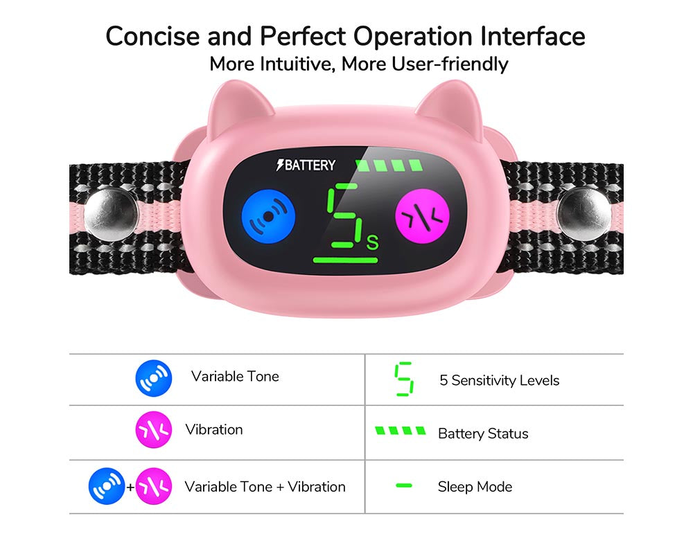 Smart No-Bark Dog Training Collar