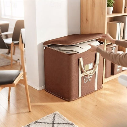 Extra Large Foldable Zipper Storage Bag – Wardrobe Organiser & Moving Box YN01605