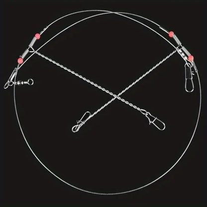 Stainless Steel Swiveled Leader Trace 2 Arms ( Pack of 10)