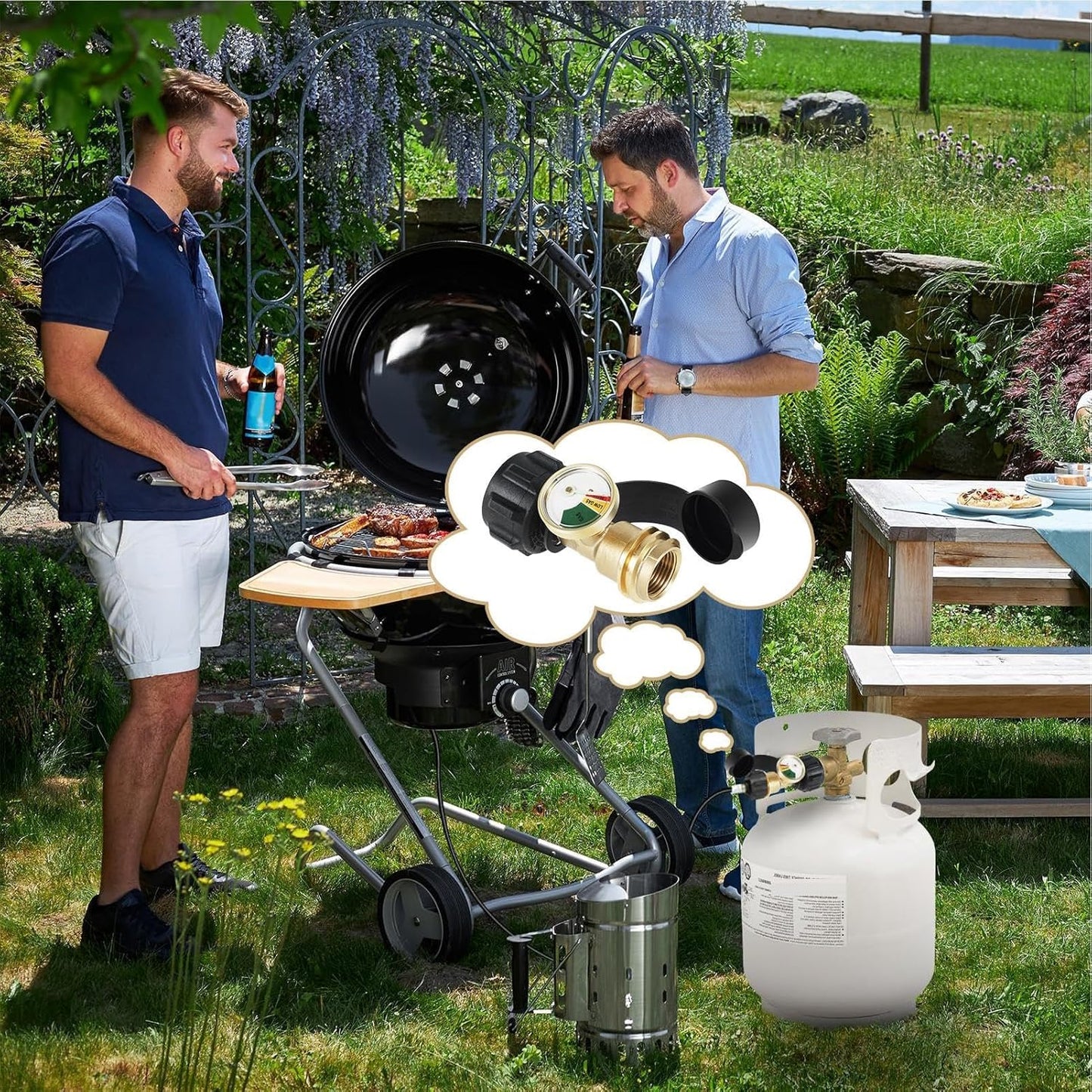 Propane Tank Gauge Level Indicator Gas Pressure Meter