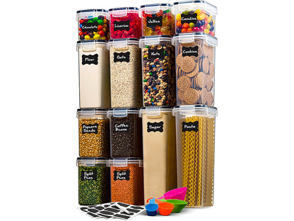 Food Storage Container Set Kitchen and Pantry Containers 14PCS
