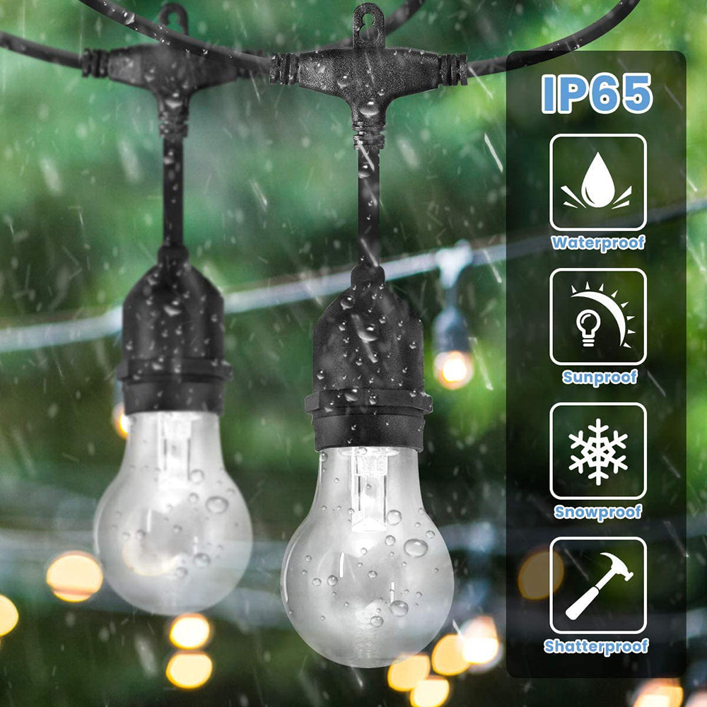 Outdoor Festoon Light String Lights 20M 24 LED Bulbs