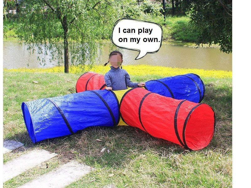 248CM Simple Pop-Up Play Tunnel Tube Toy