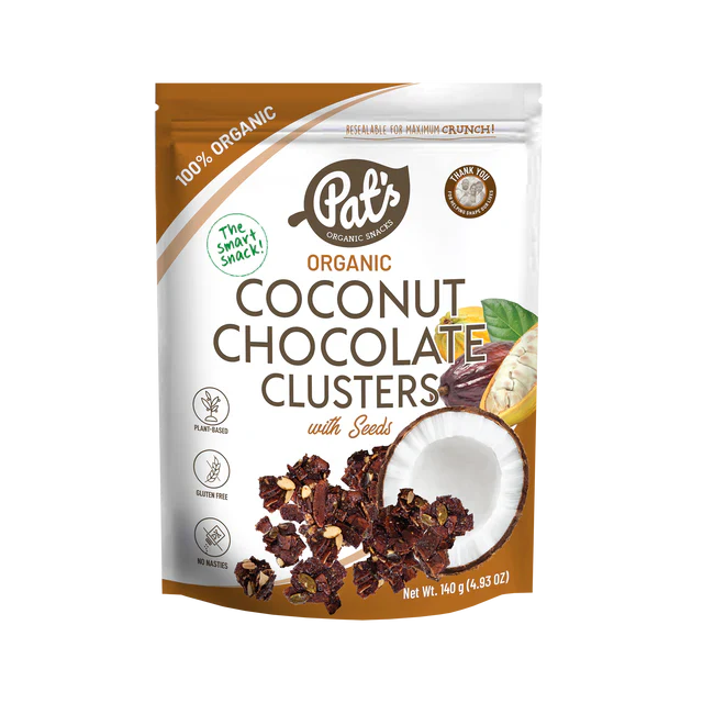 Organic Coconut Chocolate Clusters with Seeds  140g
