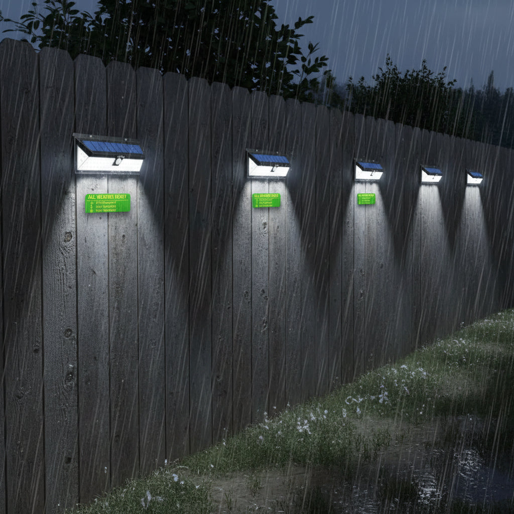 180 LED Garden Sensor Solar Wall Light With Remote Control