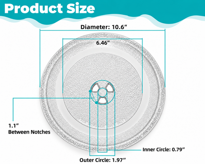 Microwave Turntable Glass Plate