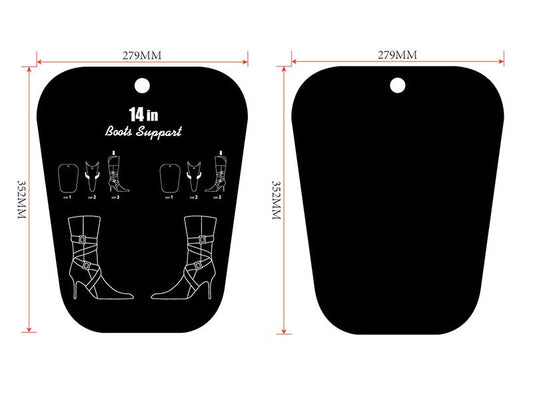 10 SHEETS (5 PAIRS) Flexible Shoe/Boot Shapers Holder - 35CM