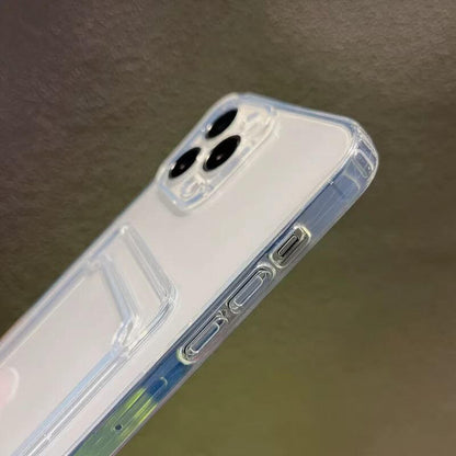 TPU Clear Shockproof Case with Card Slot Compatible with Samsung A11 2020