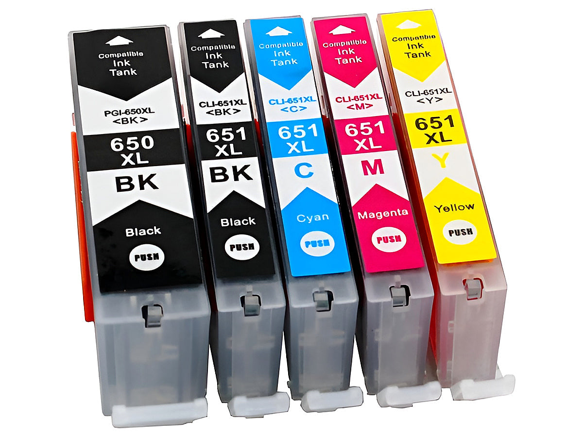 Canon Ink Cartridges PGI-650 CLI-651 2BK+C+M+Y+GY