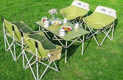 Urban Wave Premium Roll-Up Camping Table | Lightweight Carbon Steel  YQ72214