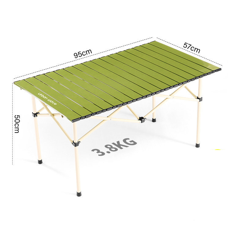 Urban Wave Premium Roll-Up Camping Table | Lightweight Carbon Steel  YQ72214