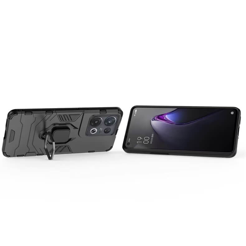 Armor Double Layer Ring Magnetic Kickstand Compatible with Samsung A01 2020 Case