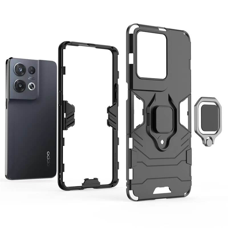 Armor Double Layer Ring Magnetic Kickstand Compatible with Samsung A01 2020 Case