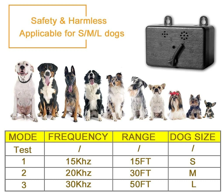 Ultrasonic Anti-Bark Dog Silencer