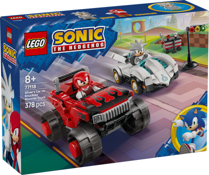 LEGO Sonic the Hedgehog: Silvers Car vs Knuckles Monster Truck (77118)