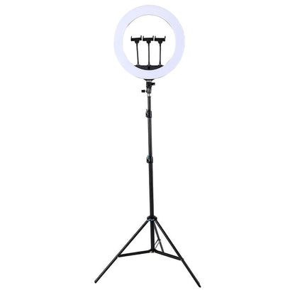 HQ 18 inch(46cm) LED Soft Ring Light with 1.9M Tripod Stand & 3 Phone Holders