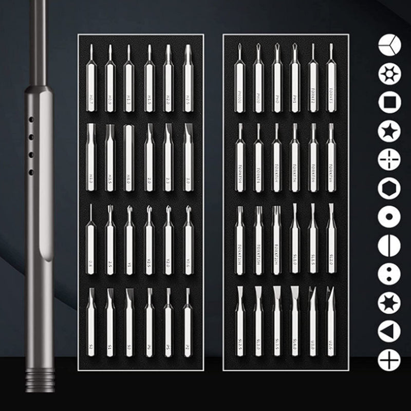 Magnetic Precision Screwdriver Set 48 in 1 S2 Tool Steel Driver Bit