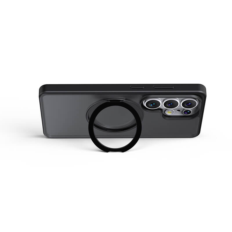 Compatible with Samsung S26 2026 360° Rotating Ring Stand Magnetic Phone Case