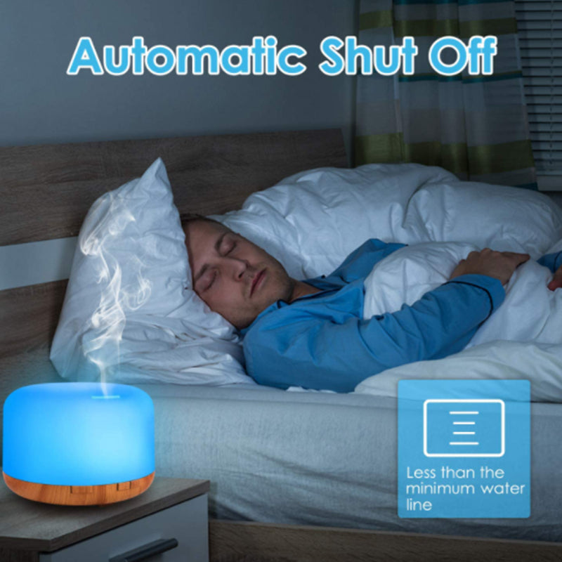 Essential Oil Diffuser 500ml Remote Control Diffusers with 10ml Essential Oil