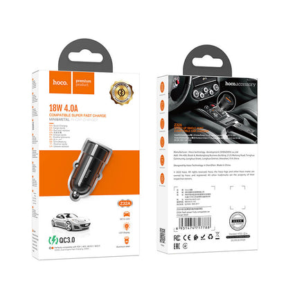 Hoco Quick Charger Car Charger QC3.0/2.0 18W Z32A