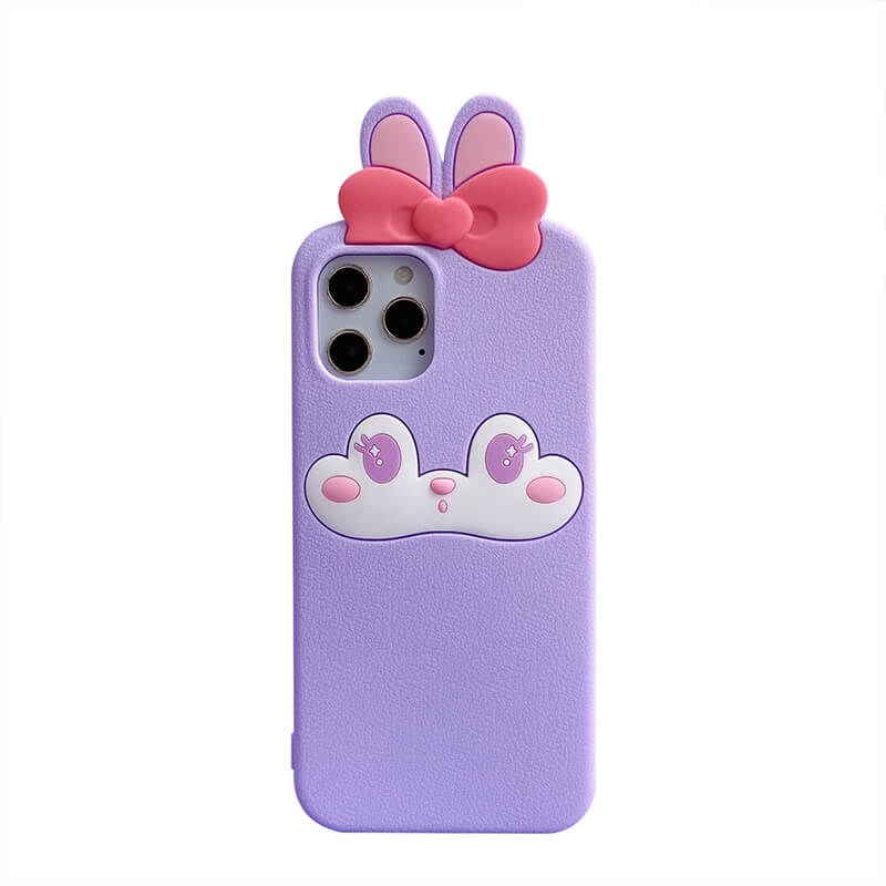 Suitable for Phone Q Uncle Cute Bunny Silicone Phone Case