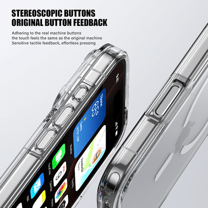 Aurora Magnetic Series Crystal Transparent Compatible with iPhone 17 Pro Max Case