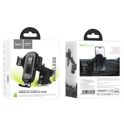 Hoco Wise Automatic Induction Wireless Fast Charging Car Phone Holder HW3
