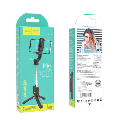 Hoco Lightweight 3 in 1 Wireless Remote Universal Selfie Stick Tripod K17