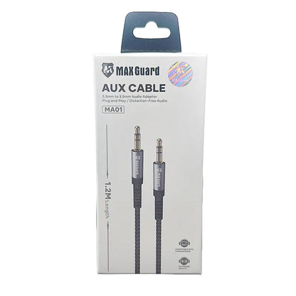 Maxguard 1.2m Plug and Play Aux 3.5mm Cable MA01