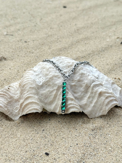 Tāhū Hiriwa Kākāriki Silver Set