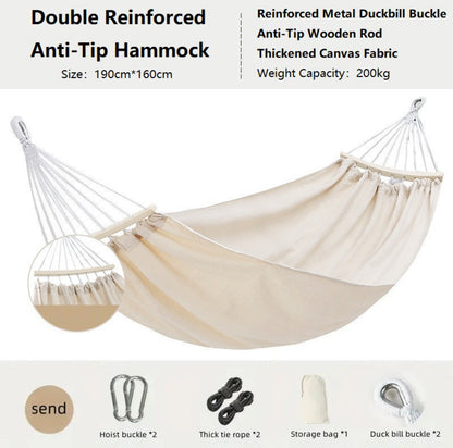 Double Reinforced Anti-Tip Hammock