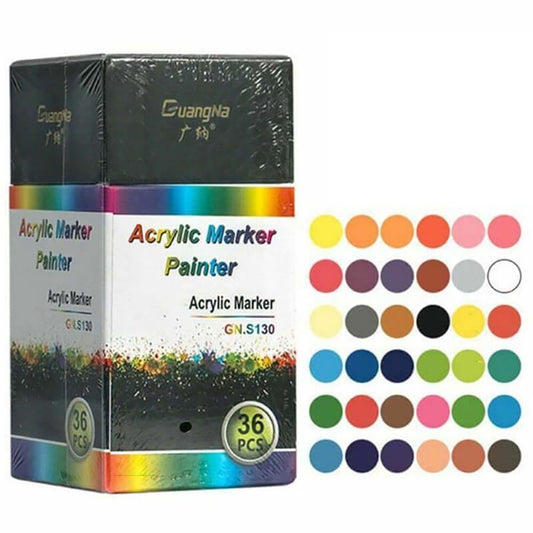 36 colors acrylic paint markers