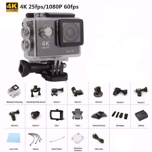 Waterproof sports camera