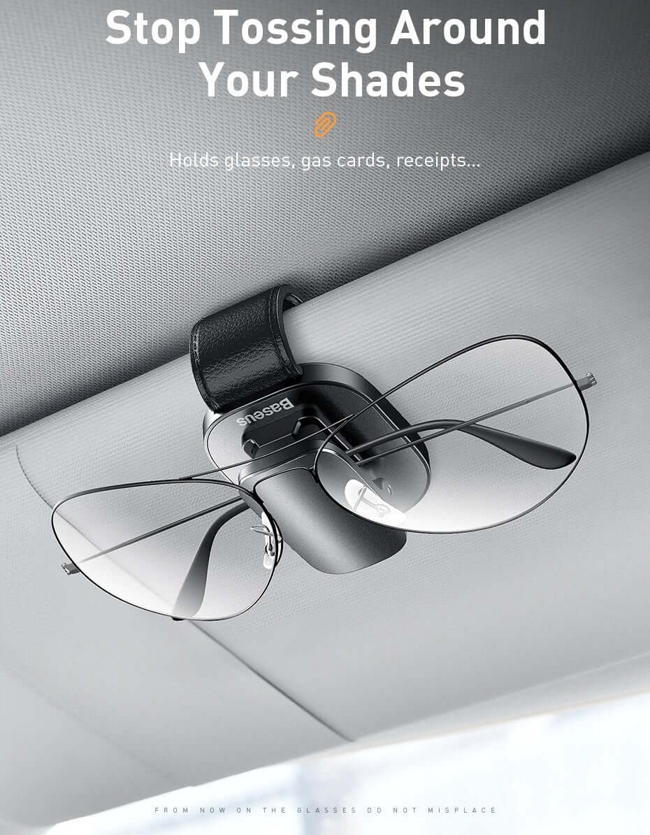 Car Vehicle Sunglasses Glasses Holder earwear clamping Metal Clip