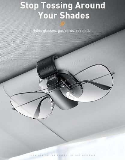 Car Vehicle Sunglasses Glasses Holder earwear clamping Metal Clip