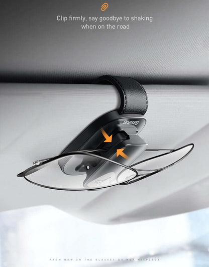 Car Vehicle Sunglasses Glasses Holder earwear clamping Metal Clip