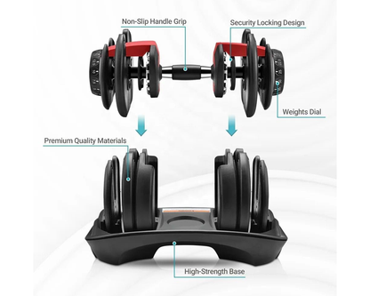 dumbbells weight selection dial