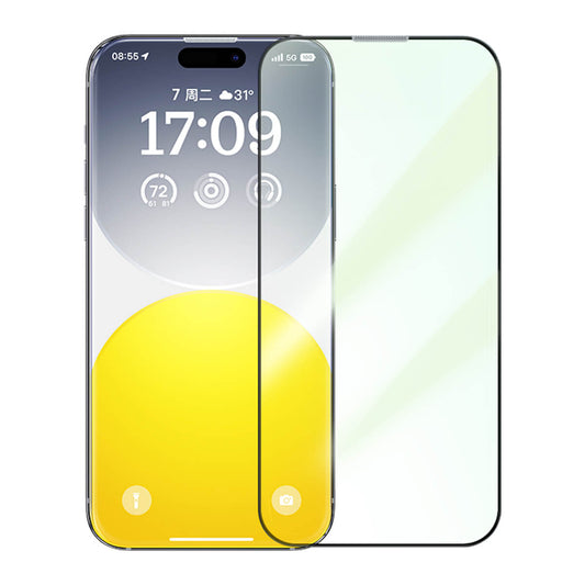 Full Screen HD Anti-bluelight Tempered Film Screen Protector Compatible with iPhone 14 Pro Full