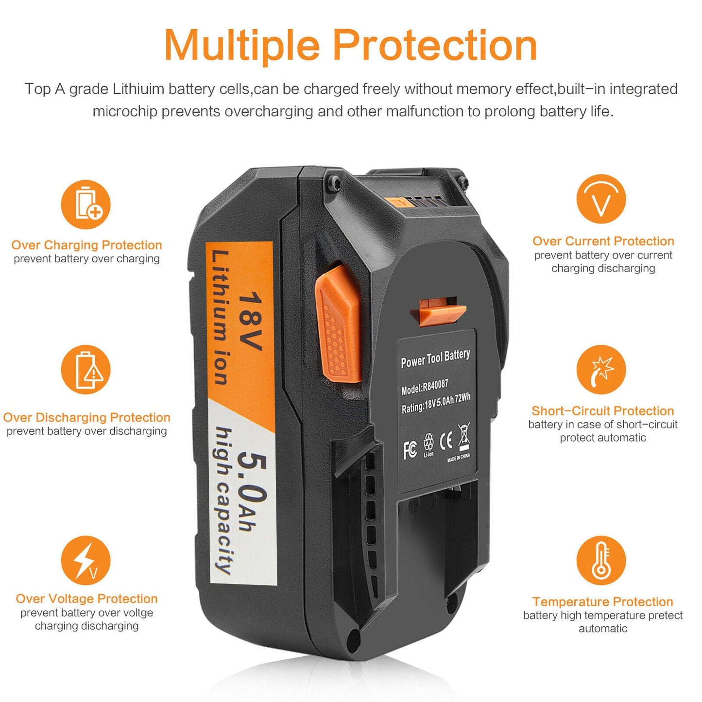 Replacement AEG 18V Battery 5AH