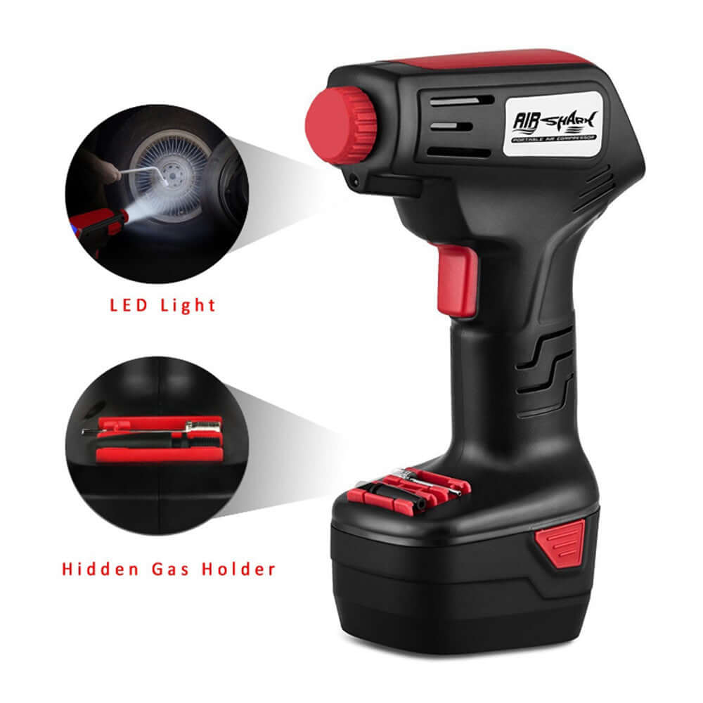Car tire inflator with 12V power
