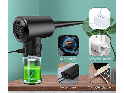 Air duster with LED light
