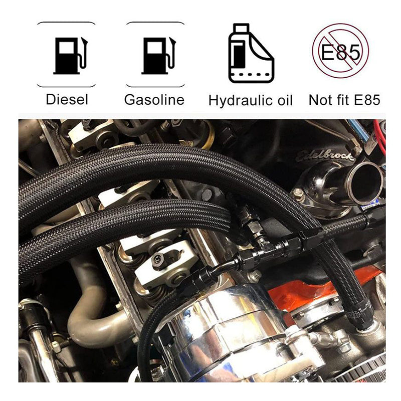 Braided nylon fuel hose