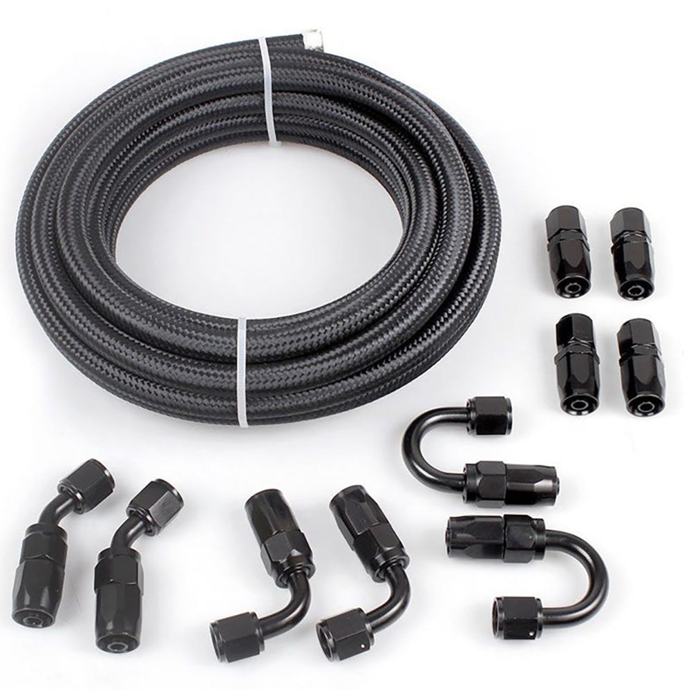 AN6 braided oil fuel line kit