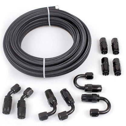 AN6 braided oil fuel line kit